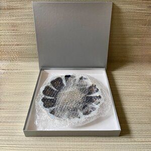 Vintage ceramic blue and white plate